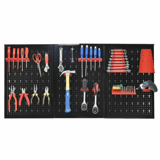 Large Garage Wall Tool Organizer Metal Pegboard 24" x 48" - Image 3