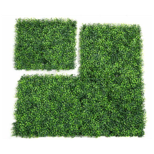 Large Artificial Boxwood Greenery Hedge Wall 20" x 20" - Image 3