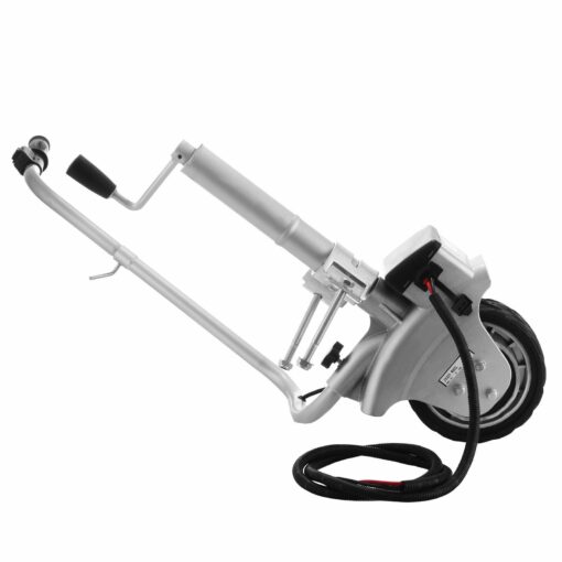 Motorized Bolt On Trailer Jack Caster Swivel Wheel 5000 Lbs - Image 3