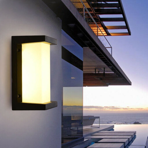 Modern Wall Mounted Outdoor LED Light Fixture - Image 3