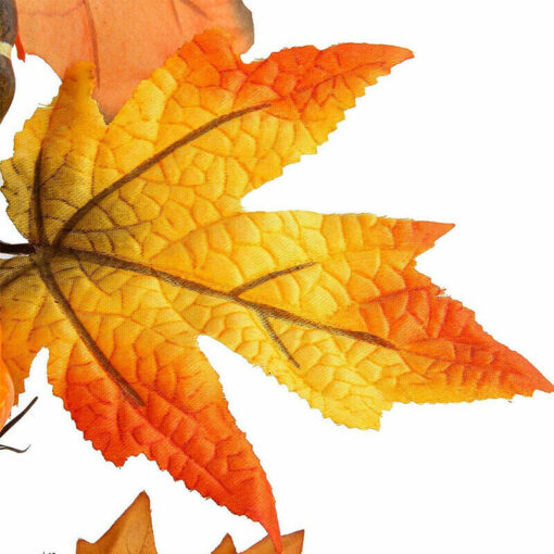 Festive Autumn / Fall Pumpkin Leaves Door Wreath - Image 9