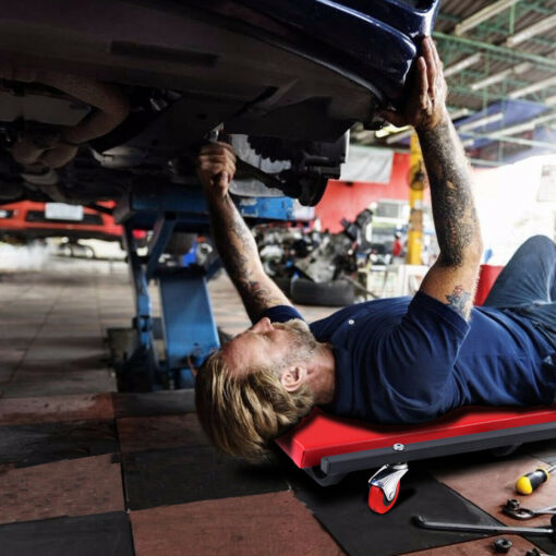 Adjustable Car Automotive Mechanics Rolling Creeper Stool Seat - Image 2