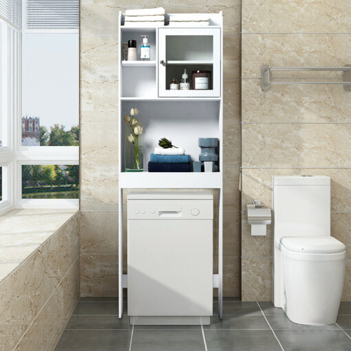 Spacious Over The Toilet Bathroom Space Saver Storage Cabinet - Image 4