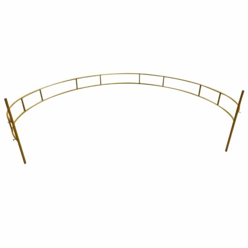 Golden Rustic Round Circle Wedding Arch Trellis 7.5' - Image 4