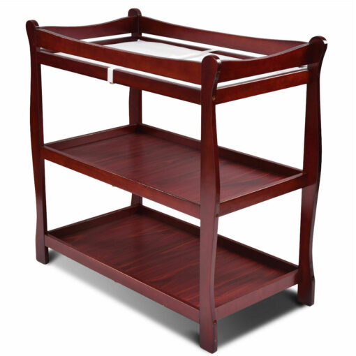 Wooden Baby Diaper Changing Station Storage Table - Image 2