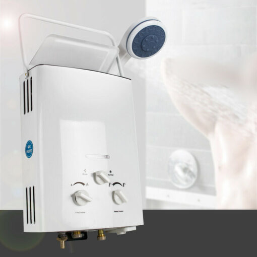 Instant Gas Powered On Demand Tankless Hot Water Heater W/ Shower Head - Image 2