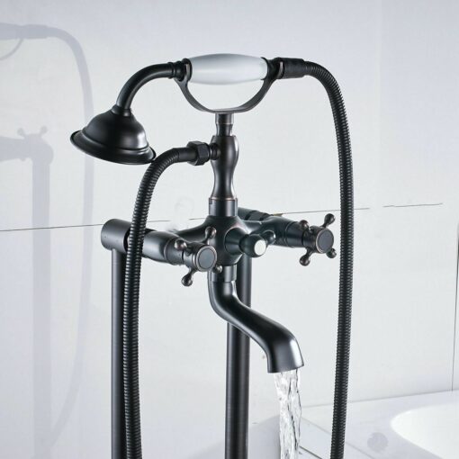 Premium Free Standing Floor Mount Bathtub Filler Faucet - Image 4