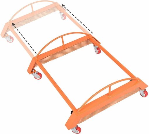 Adjustable Four Wheel Car Tire Moving Dolly Cart - Image 2