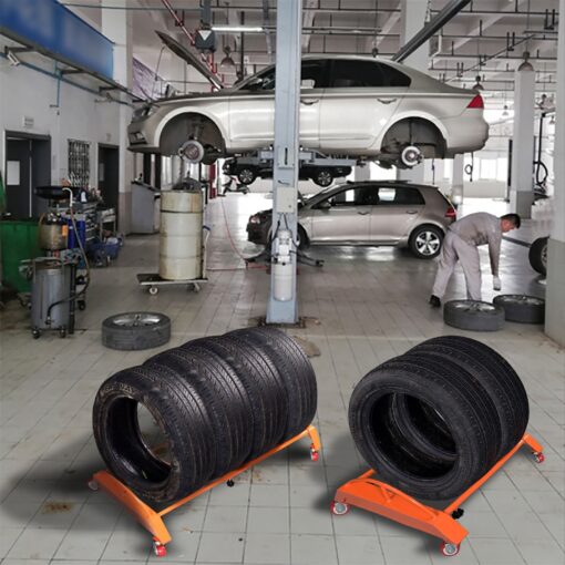 Adjustable Four Wheel Car Tire Moving Dolly Cart - Image 3
