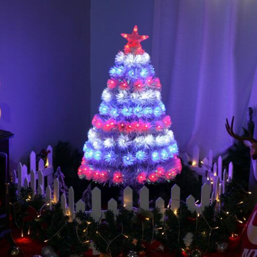 Festive Prelit Artificial Tabletop Christmas Tree - Image 2