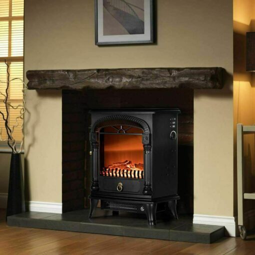 Modern Electric Freestanding Portable Indoor Fireplace Heater 20" - Image 4