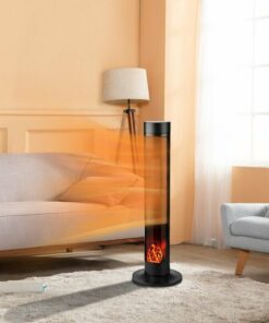 Free Standing Indoor / Outdoor Electric Space Tower Patio Heater With Thermostat