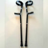 Lightweight Black Forearm Walking Crutches
