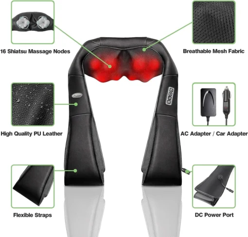 Heated Electric Neck And Back Massager - Image 8