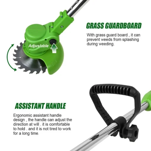 Electric Cordless Battery Operated Weed Eater Grass Trimmer - Image 4