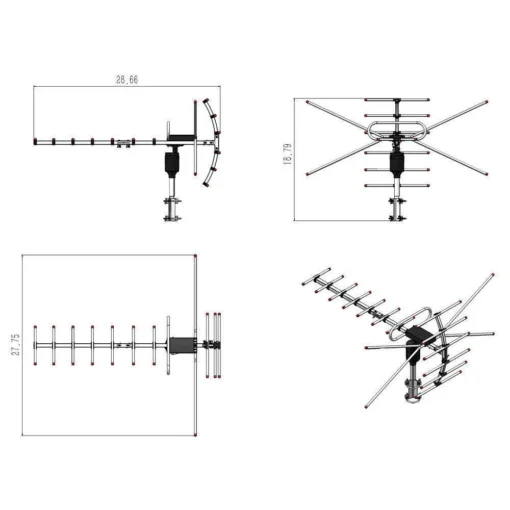 990 Mile Outdoor Amplified  HD TV Antenna UHF VHF 4k - Image 4