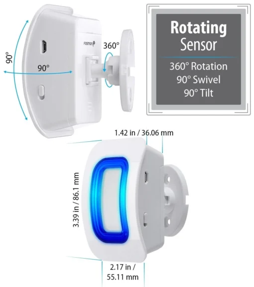 Wireless Driveway Alarm Doorbell With Motion Sensor - Image 7