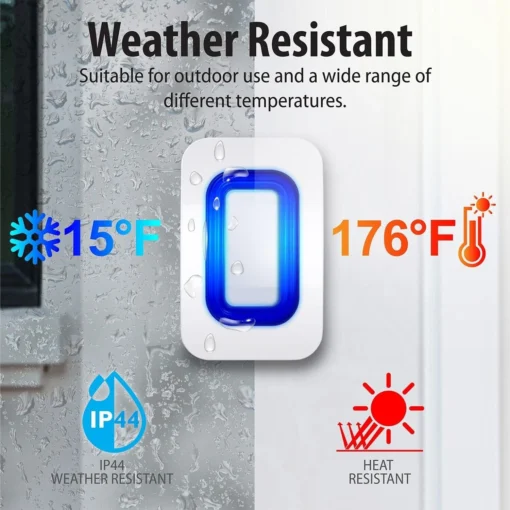 Wireless Driveway Alarm Doorbell With Motion Sensor - Image 5