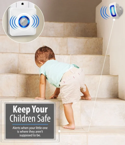 Wireless Driveway Alarm Doorbell With Motion Sensor - Image 3