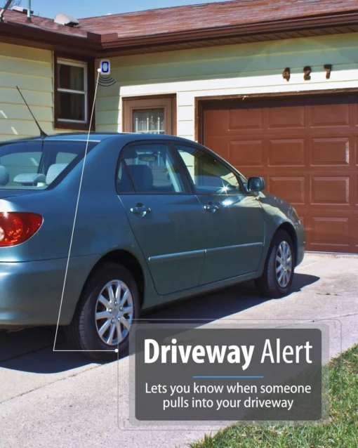 Wireless Driveway Alarm Doorbell With Motion Sensor - Image 2