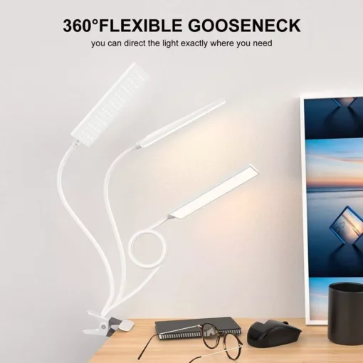 LED Desk Lamp Flexible Reading Light - Image 8