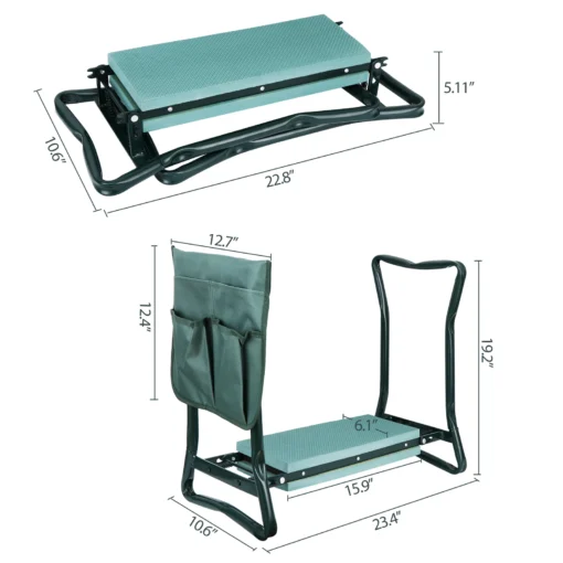 Folding Sturdy Garden Kneeler Pad and Cushion Seat - Image 12