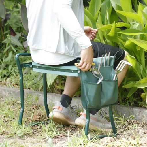 Folding Sturdy Garden Kneeler Pad and Cushion Seat - Image 6