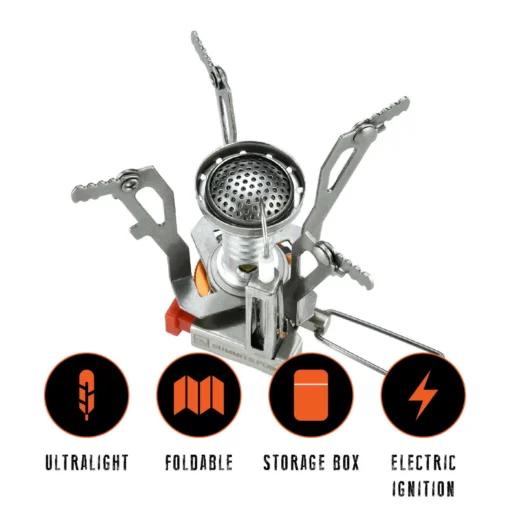 Small Portable Backpacking Camping Gas Stove Burner - Image 3