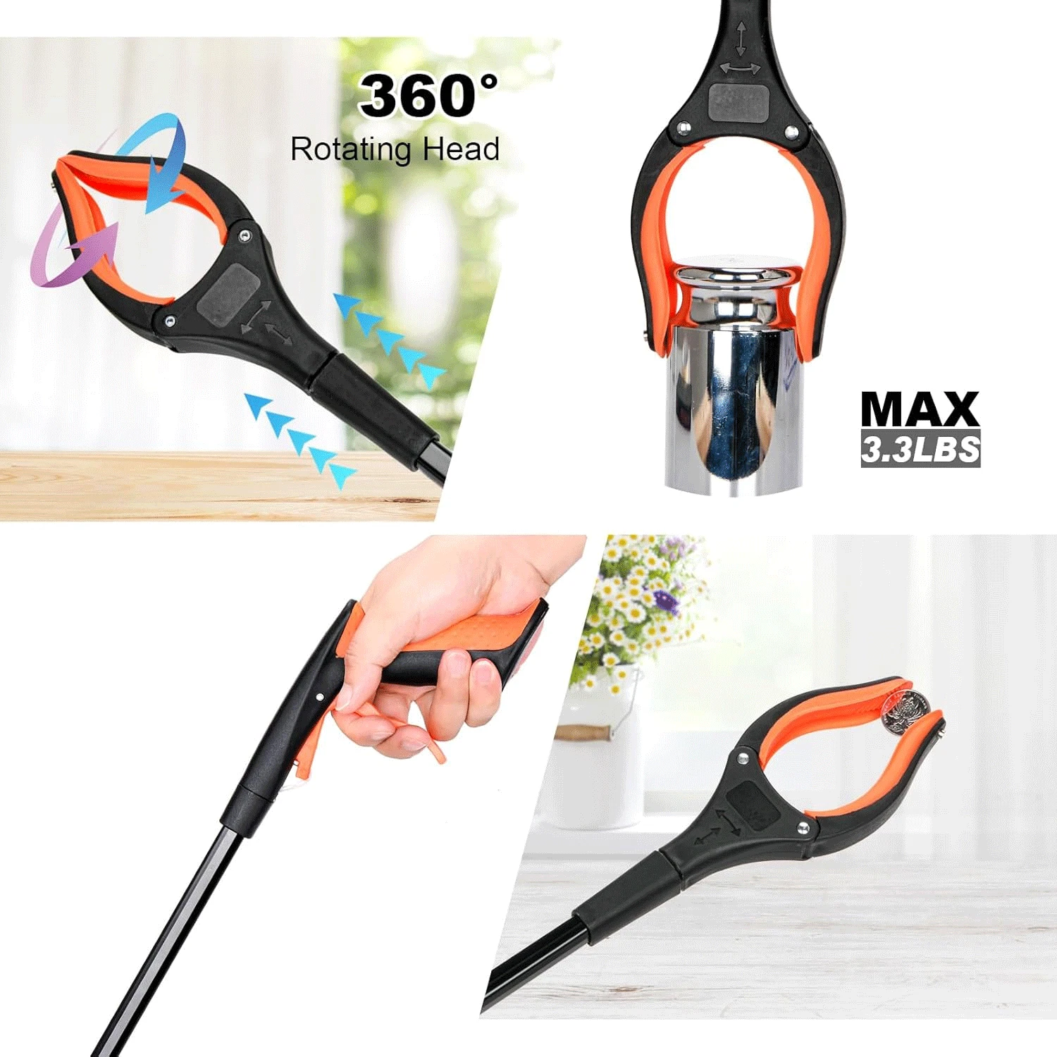 32’’ Grabber Pick Up Reaching Tool - Image 4