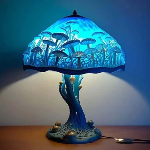 Stained Glass Plant Series Table Lamp - Image 4