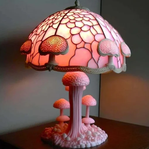 Stained Glass Plant Series Table Lamp - Image 13