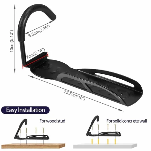 Wall Mounted Bike Hanger Hook Rack - Image 8