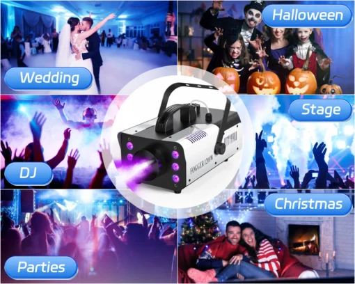 Premium Small Low Lying Fog Haze Machine 1200W - Image 4