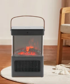 Electric Portable 3D Flame Indoor Space Heater 1500W