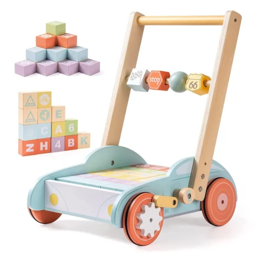 Premium Wooden Baby Push Walker Toy - Image 2