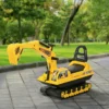 2-in-1 Ride-On Construction Excavator Toy
