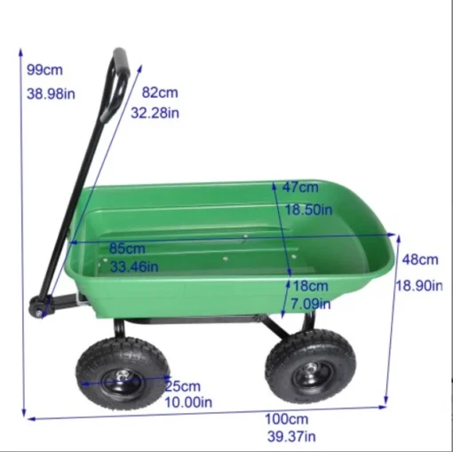 Heavy Duty Garden Utility Wagon Cart 220 Lb - Image 10