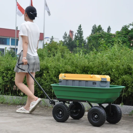 Heavy Duty Garden Utility Wagon Cart 220 Lb - Image 3