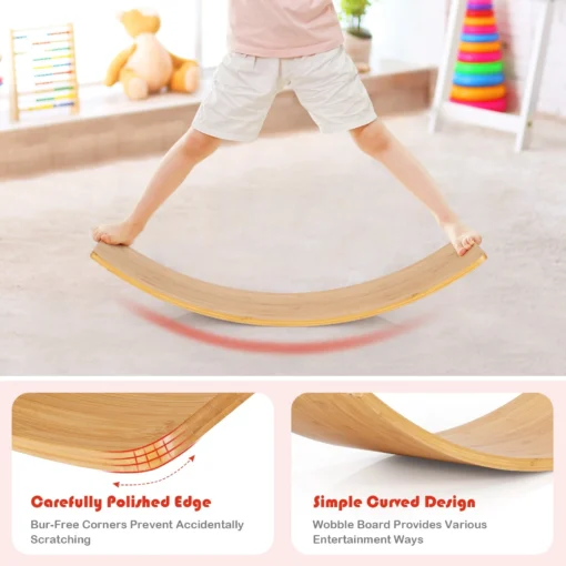 Wooden Wobble Balance Board - Image 8