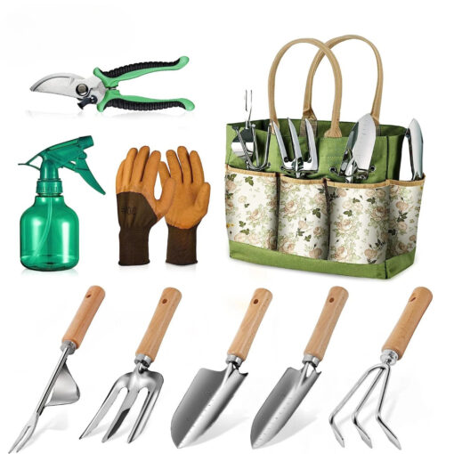 Ultimate Gardening Tote Hand Tool Set 9 pcs - Image 2