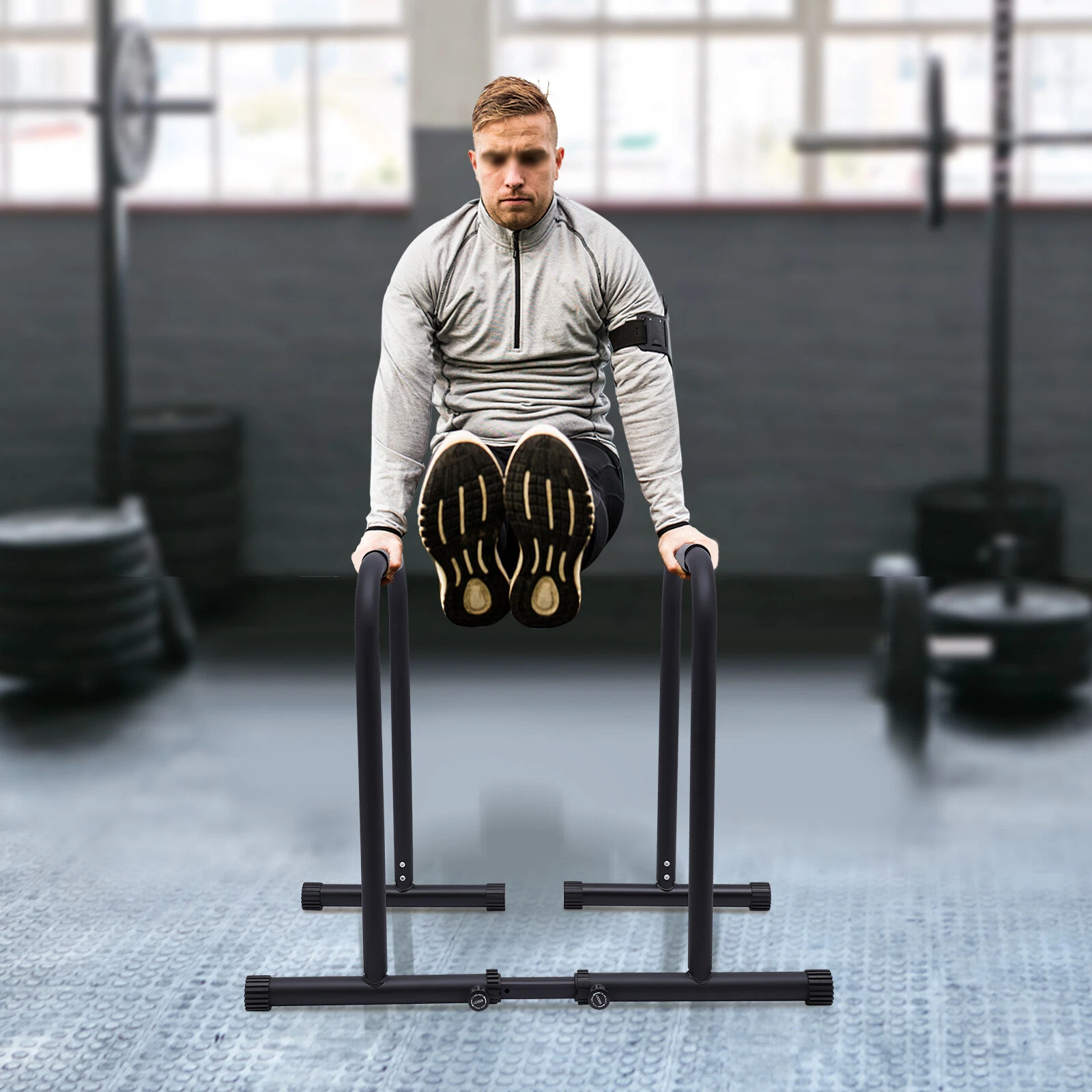 Portable Parallel Home Exercise Dip Station Bar - Image 2