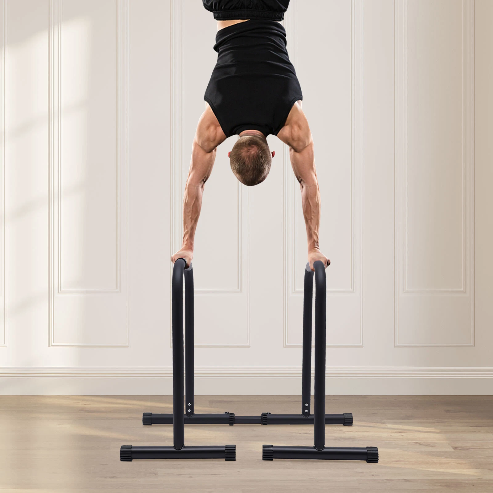 Portable Parallel Home Exercise Dip Station Bar - Image 4