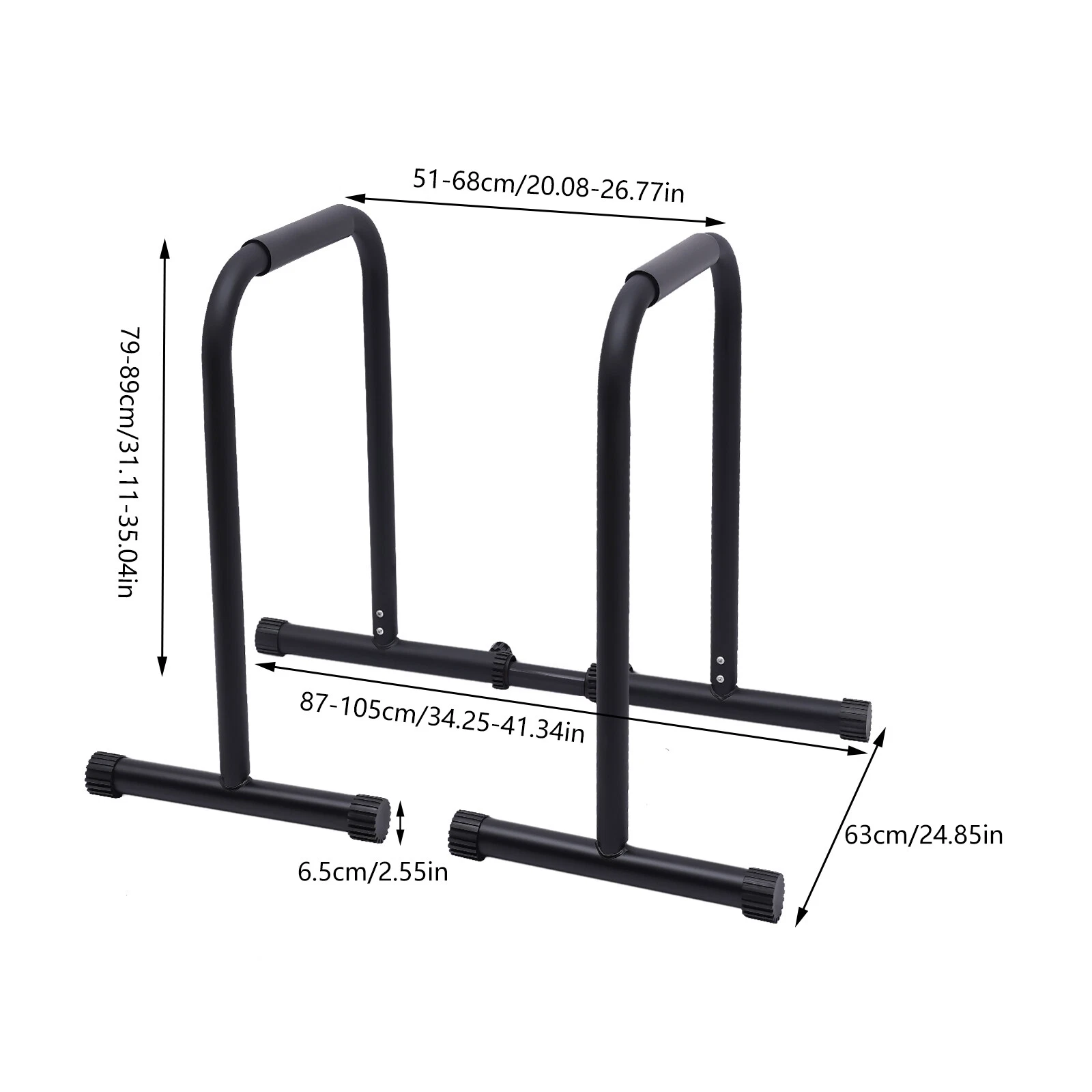 Portable Parallel Home Exercise Dip Station Bar - Image 12
