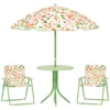 Kids Outdoor Picnic Bench Table Set With Umbrella