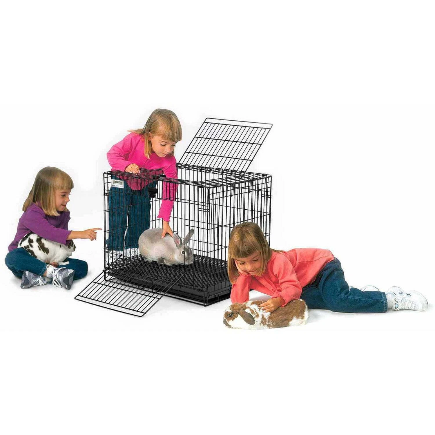 Large Indoor Wire Rabbit Home Cage 24.4" - Image 2