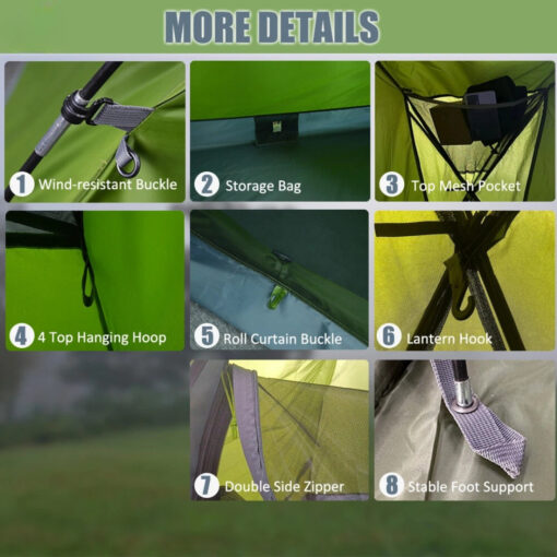 Ultralight Compact 4-Person Backpacking Tent - Image 4