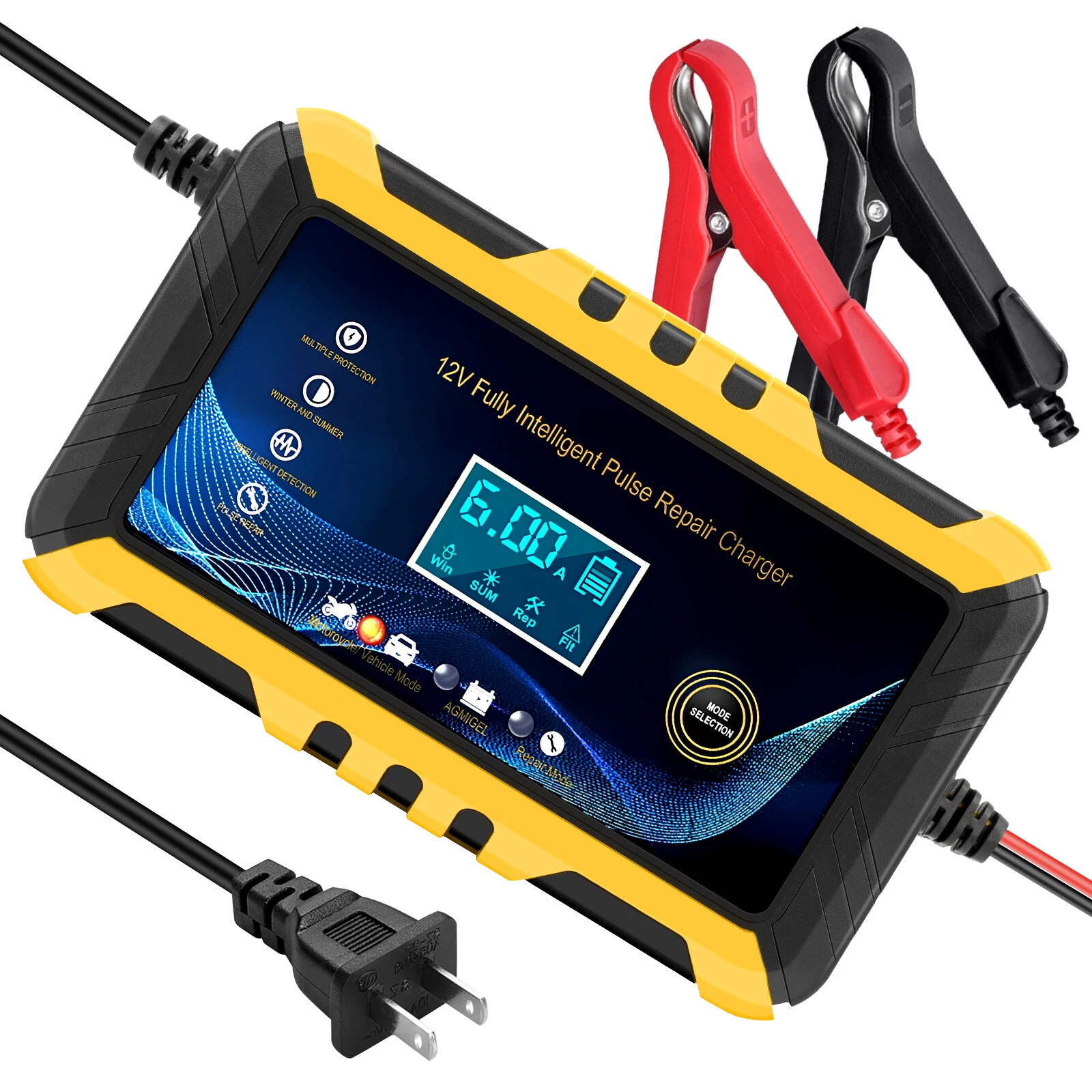 12V Portable Car Battery Charger Automatic - Image 3