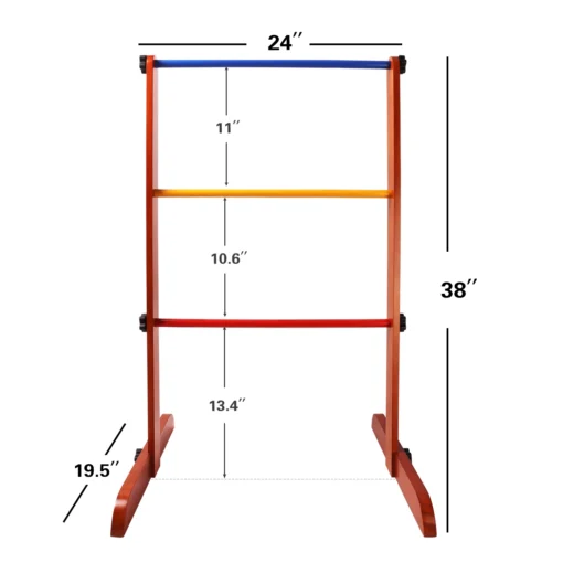 Premium Wooden Ladder Ball Golf Toss Game Set - Image 8