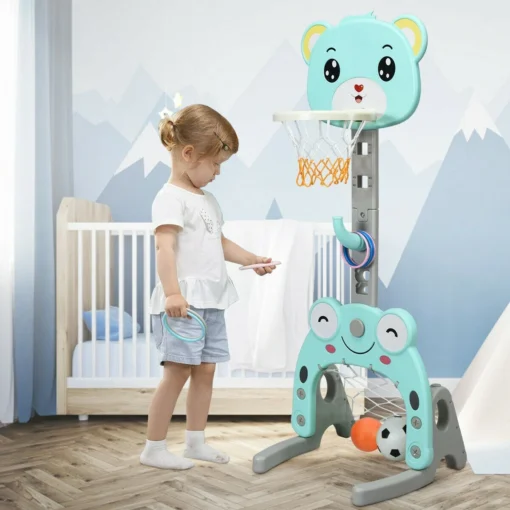 Kids 3 in 1 Indoor Basketball Hoop Goal - Image 2