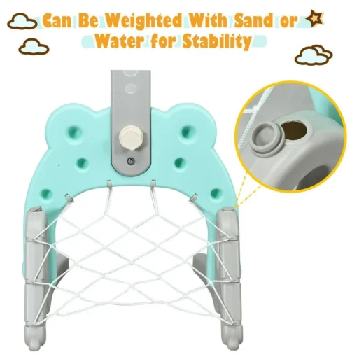 Kids 3 in 1 Indoor Basketball Hoop Goal - Image 6